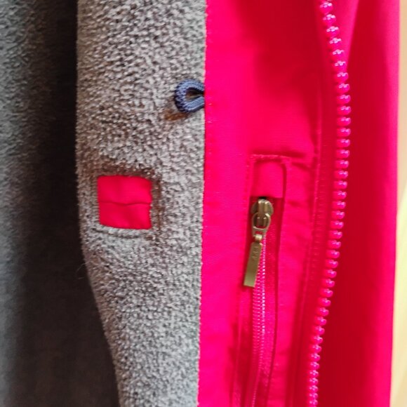 Lands' End Women's Red Fleeced Lined Thermal Jacket  18/20 XL - Picture 11 of 13